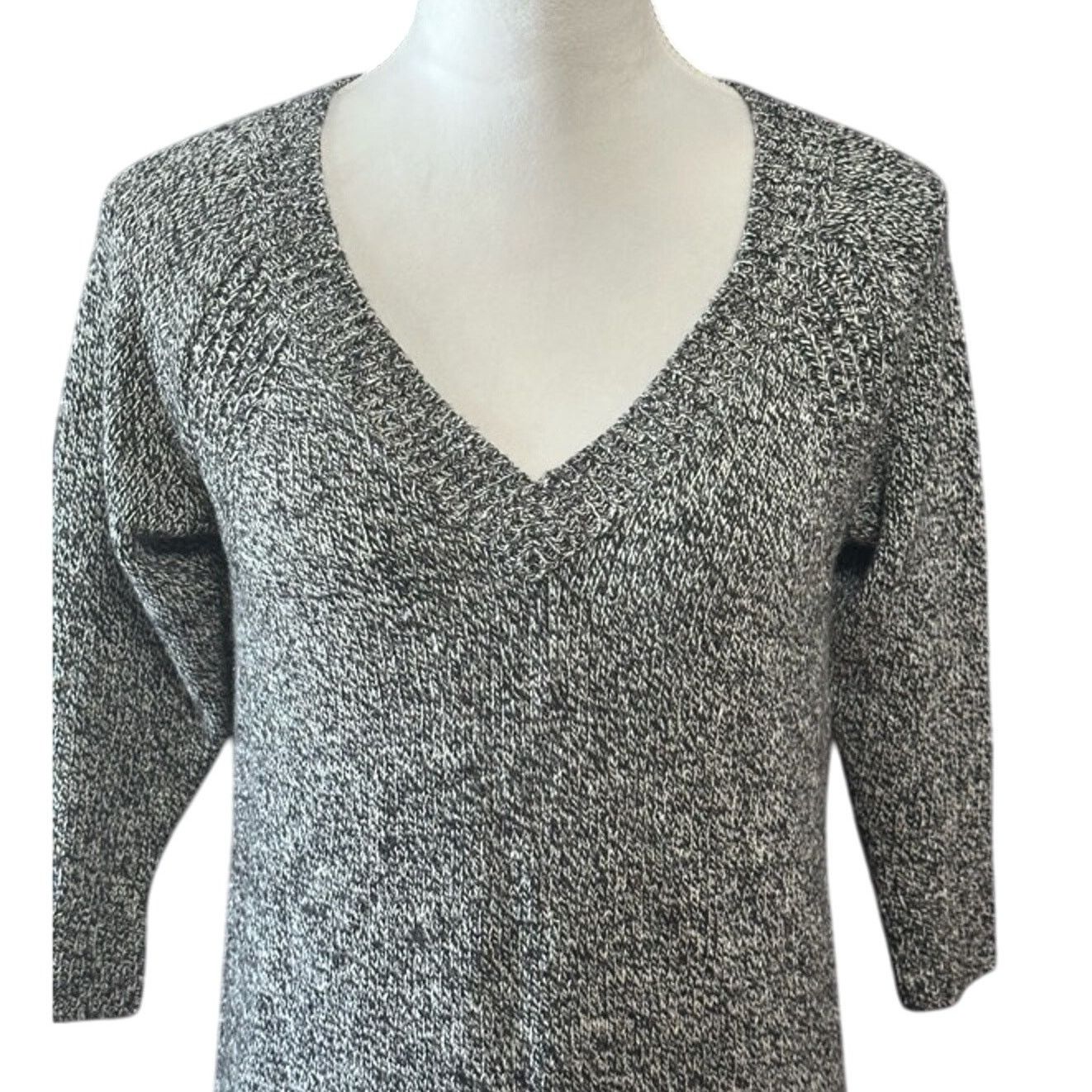 Other Lilla P Pullover Sweater 3/4 Sleeve Heathered Gray Womens XS Size XS / US 0-2 / IT 36-38 - 2 Thumbnail