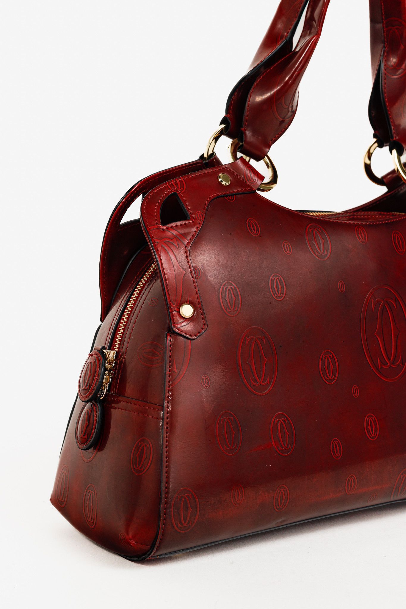 Cartier Cartier Marcello Red Happy Birthday Leather Shoulder Bag Size ONE SIZE - 6 Thumbnail