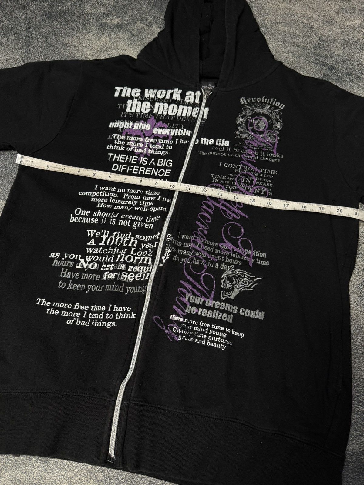 Japanese Brand Y2k Hoodie Beaumont Carr Punk Poem Size US L / EU 52-54 / 3 - 5 Thumbnail
