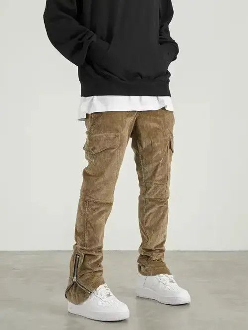 Designer utility flared cargo pants Size US 32 / EU 48 - 2 Thumbnail