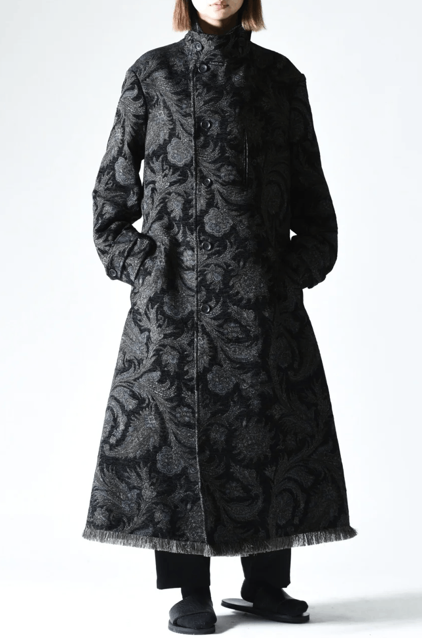 Yohji Yamamoto Yohji Yamamoto Pour Homme Ink dyed Gobelin Stand Collar Coat Size US S / EU 44-46 / 1 - 6 Thumbnail