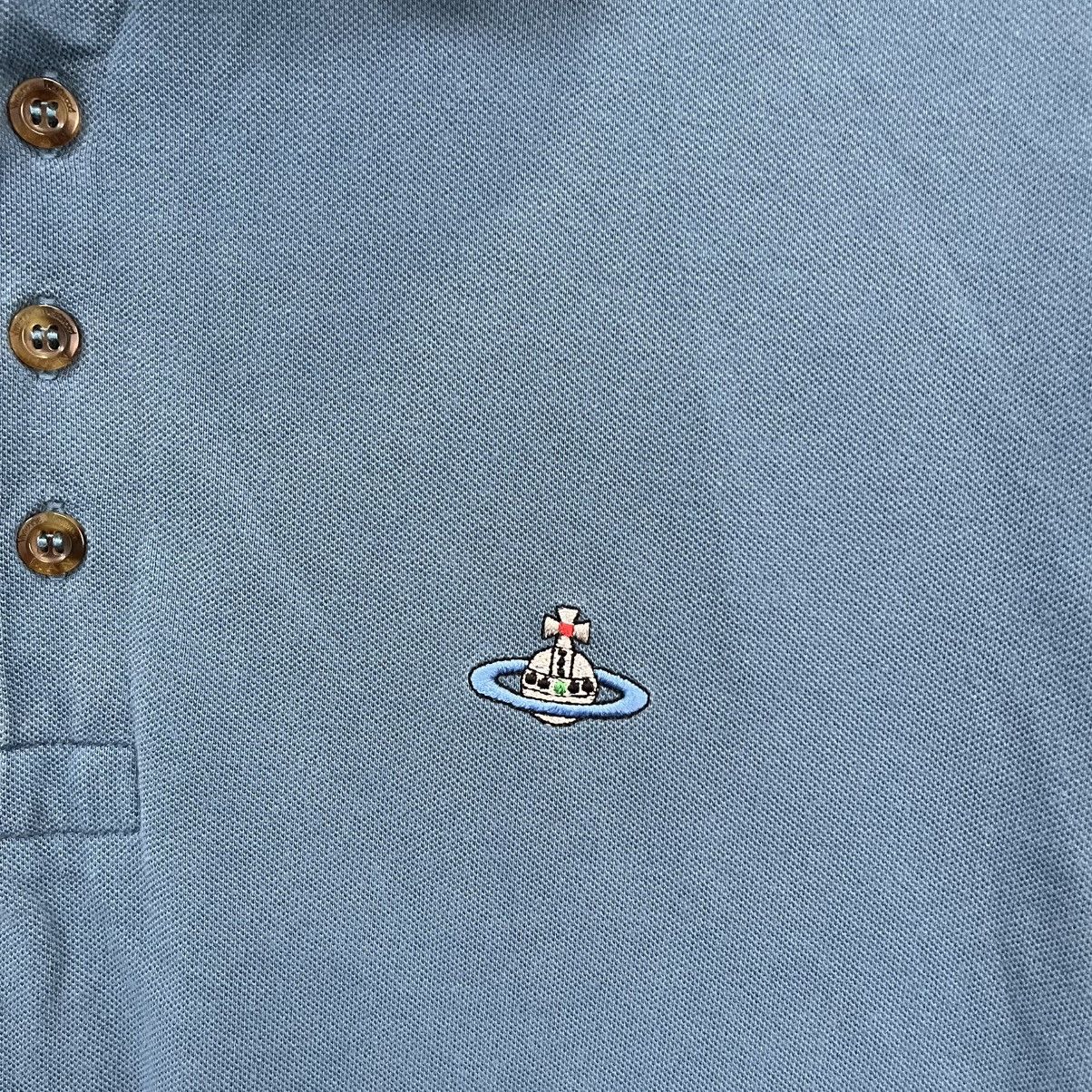 Vivienne Westwood Vivienne Westwood Polo T-Shirt Small Orb Logo Blue Size US XL / EU 56 / 4 - 5 Thumbnail