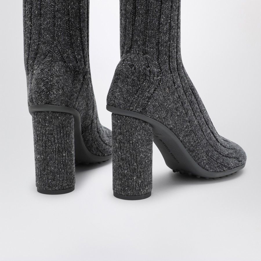 Bottega Veneta o1d2blof0824 Wool Socks Effect Boots in Grey Size US 8 / IT 38 - 5 Thumbnail