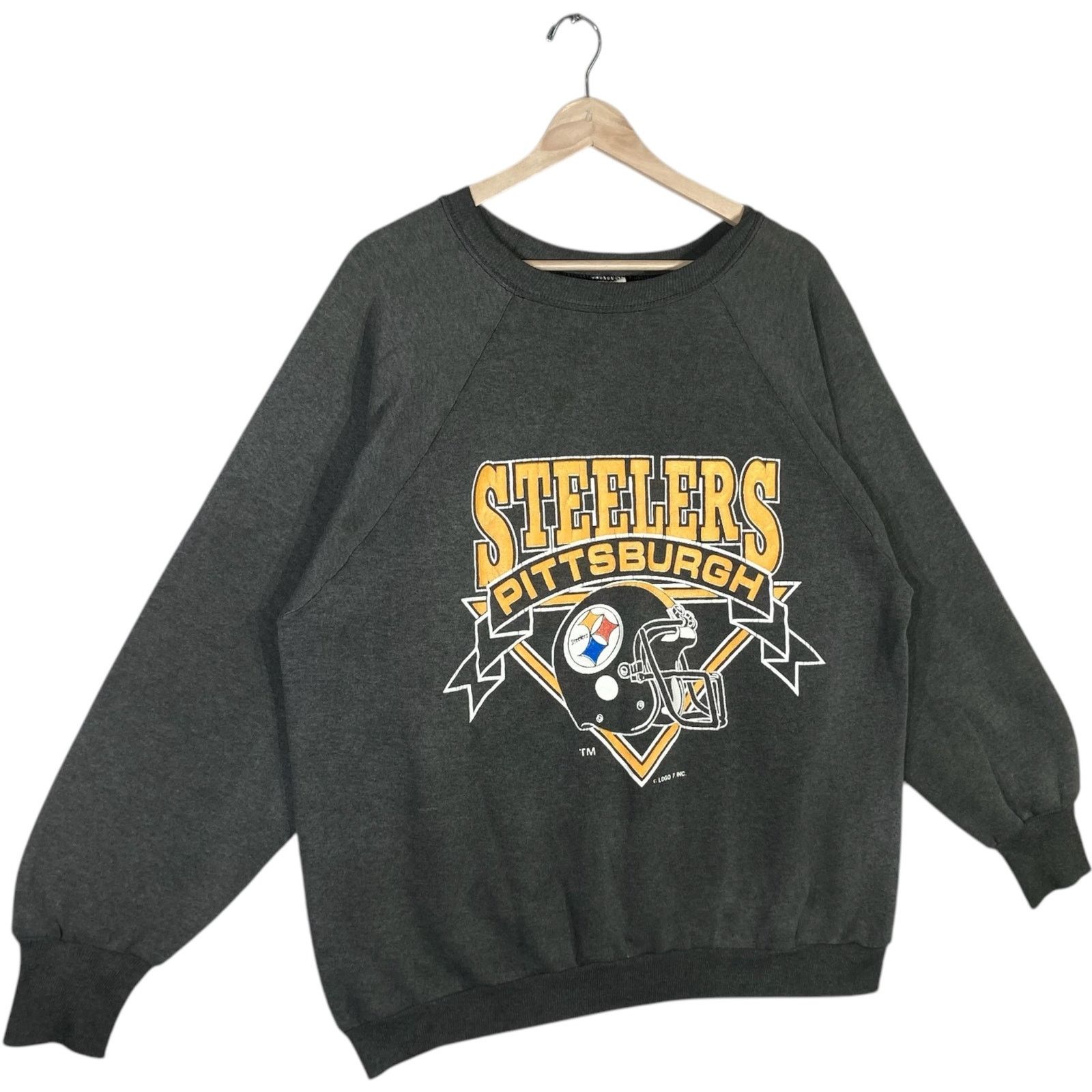 Logo 7 Vintage Pittsburgh Steelers NFL Crewneck XL Size US XL / EU 56 / 4 - 4 Thumbnail