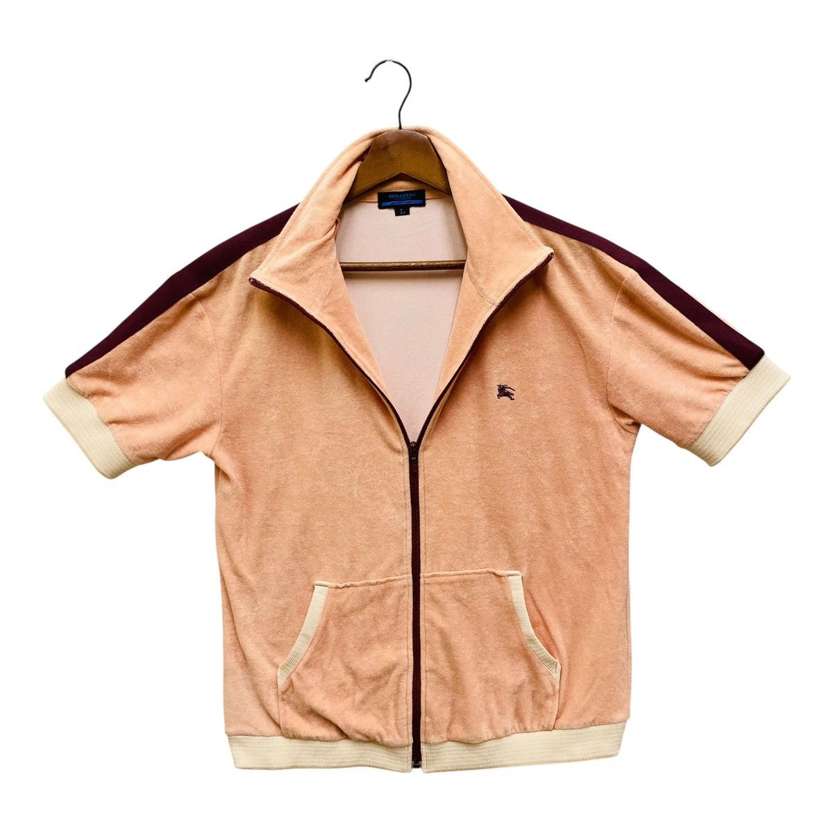 Burberry Vintage Burberry Blue Label Terry Track Jacket Size L / US 10 / IT 46 - 1 Thumbnail