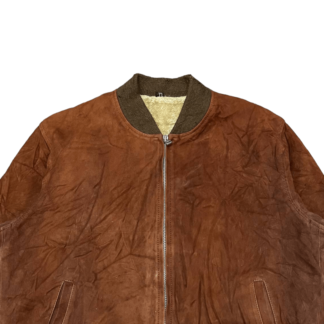 Japanese Brand Vintage Japanese Brand Leather Bomber Jacket Size US L / EU 52-54 / 3 - 2 Thumbnail