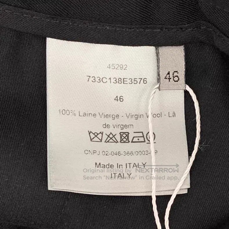 Dior Dior Black wool drawstring elastic waist casual trousers Size US 30 / EU 46 - 6 Thumbnail