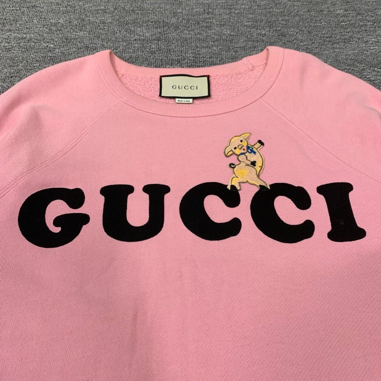 Gucci Gucci Pink Piggy Sweatshirt 2501-Nextarrow Size US M / EU 48-50 / 2 - 8 Thumbnail