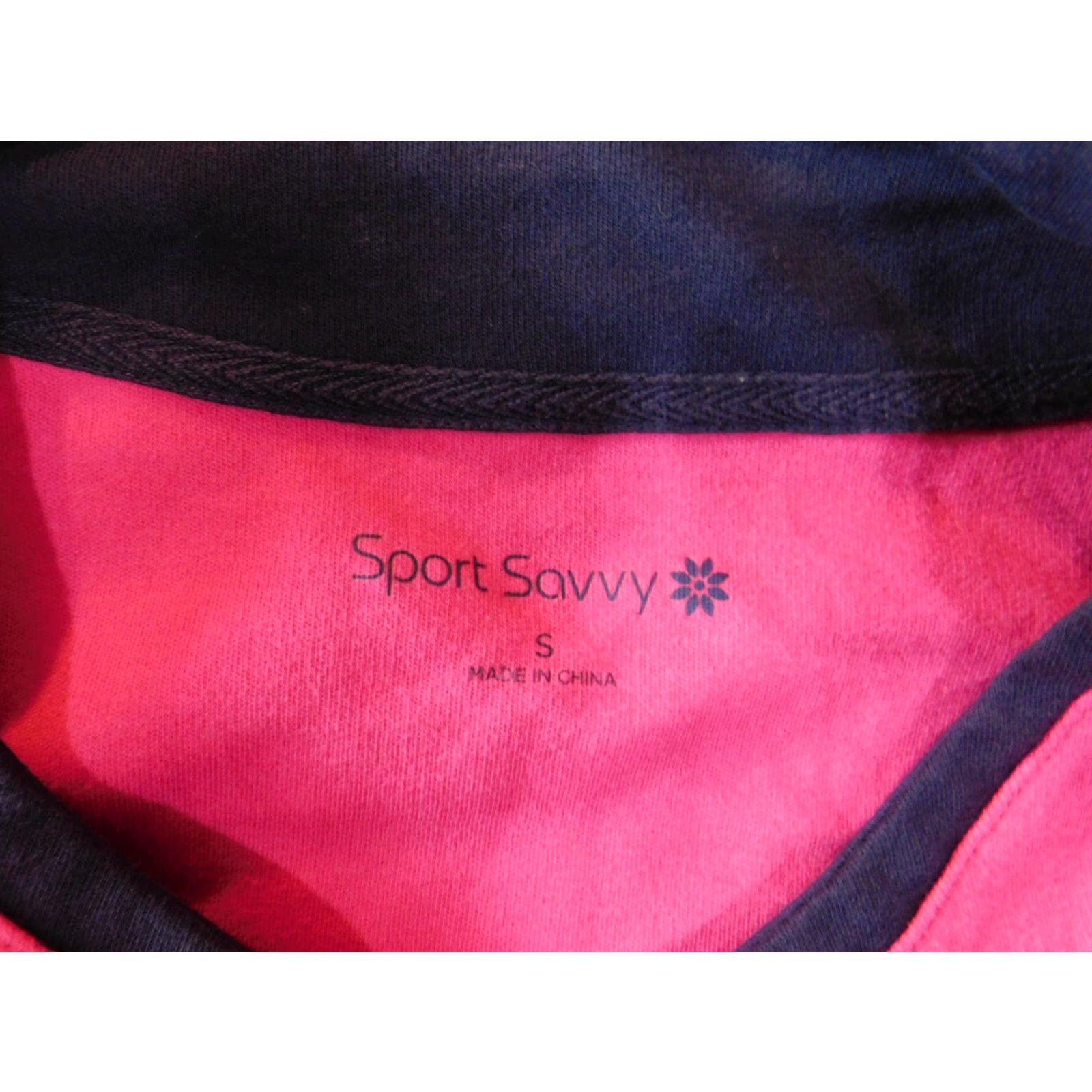 Vintage Sports Savvy Womens Sweatshirt Small pink pullover logo classic stretch Size S / US 4 / IT 40 - 5 Thumbnail