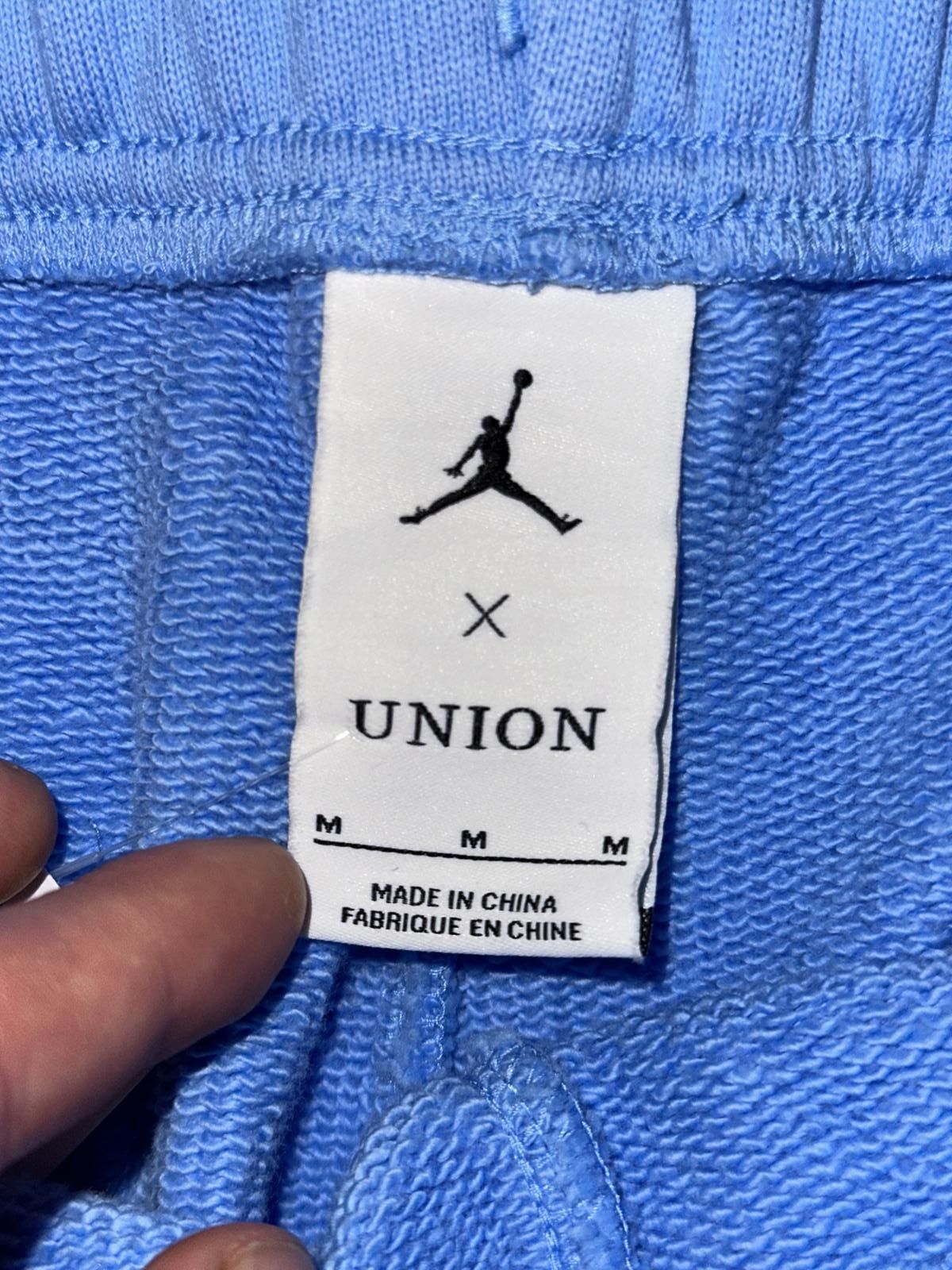 Nike Jordan x Union MJ Cobalt Pulse/Coconut Milk Fleece Pants Sample Size US 32 / EU 48 - 3 Thumbnail