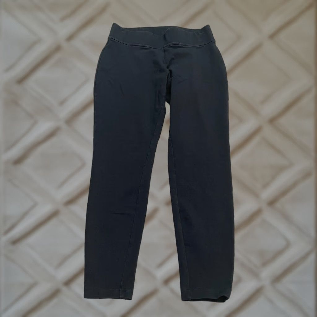Lands' End VINTAGE Lands' End Starfish Ankle Leggings Womens XS Black Solid Stretch Athletic 26x23 Size 26" / US 2 / IT 38 - 1 Thumbnail