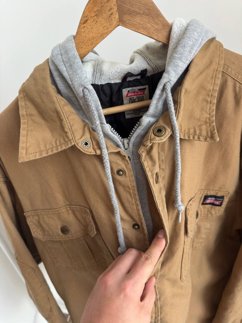Dickies DICKIES MEN’S WORKWEAR ACTIVE HOODED JACKET BROWN Size XL Size US XL / EU 56 / 4 - 3 Thumbnail