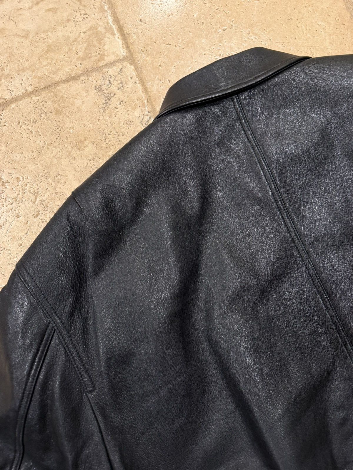 Balenciaga Balenciaga Demna Sport B Taxi Blouson Leather Bomber Jacket Size US XS / EU 42 / 0 - 13 Thumbnail