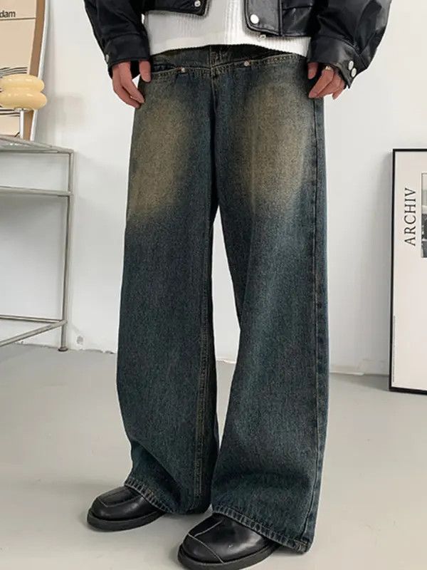Jean Matsumaru x nji Blue Wide Leg Flare Denim Jeans Size US 30 / EU 46 - 8 Thumbnail