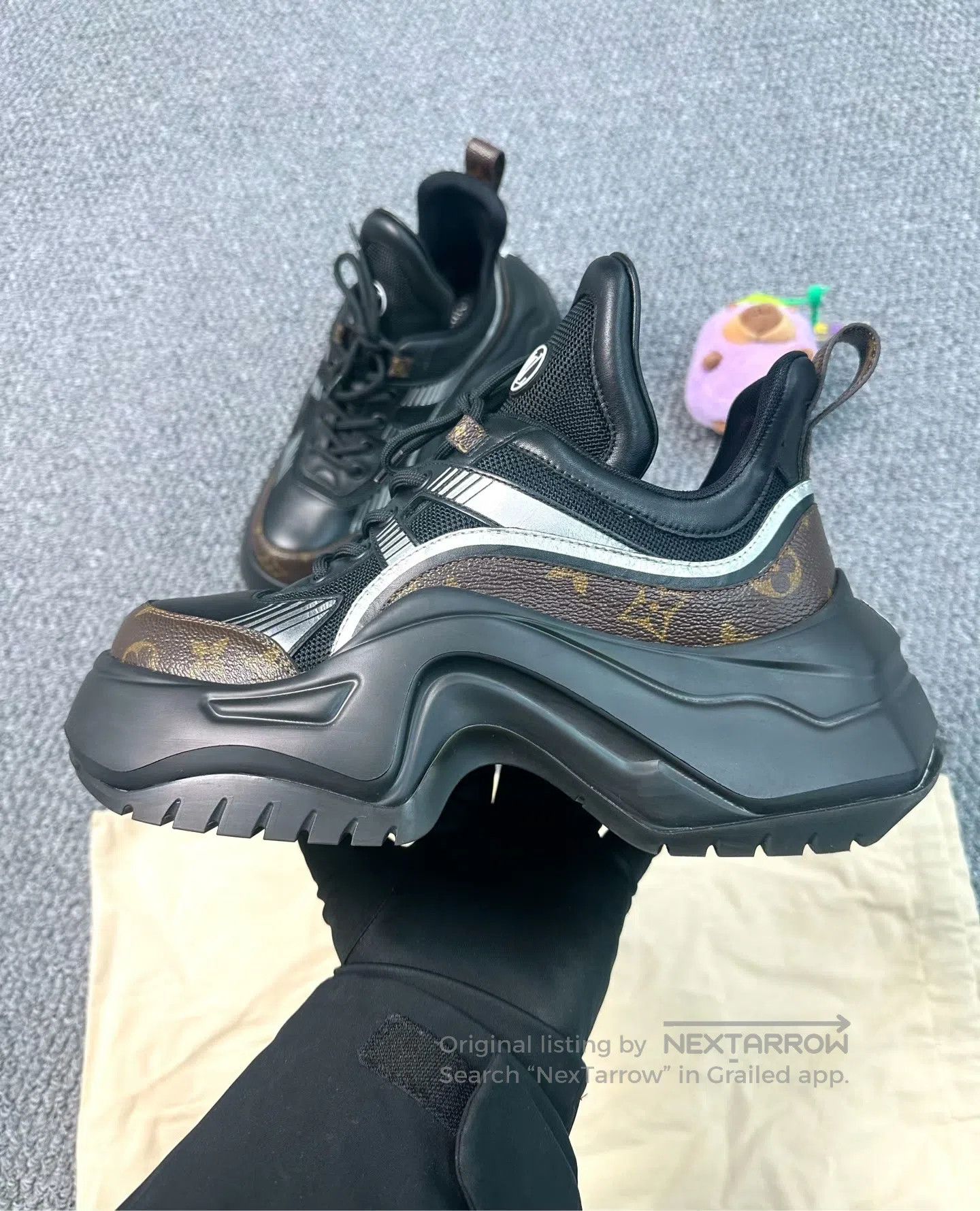 Louis Vuitton Louis Vuitton Black Dad Shoes| Size US 8 / IT 38 - 3 Thumbnail