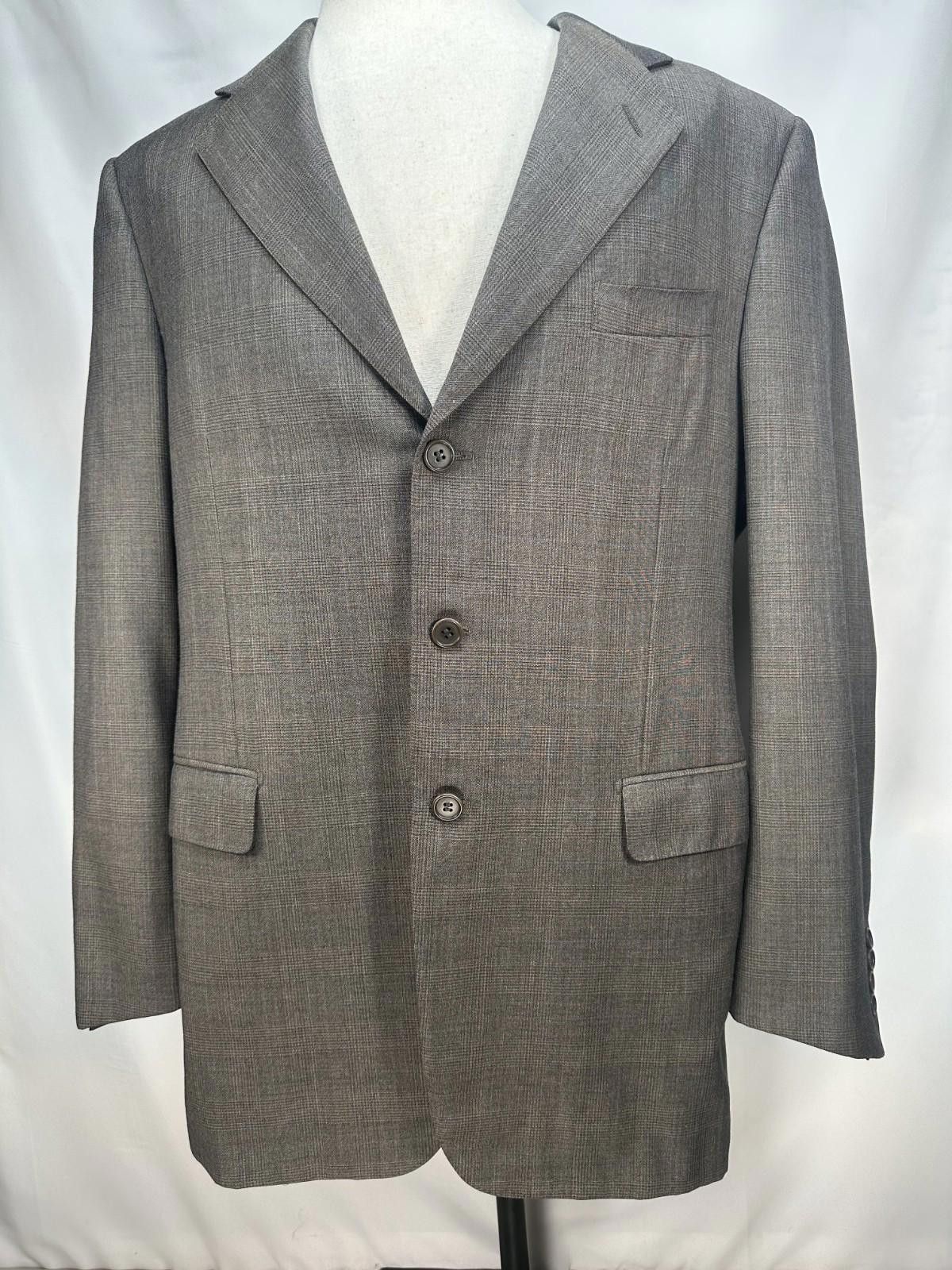 Barneys New York Piatelli Barneys New York 100% Wool 3-Button Blazer Brown 42 Size 42R - 1 Thumbnail