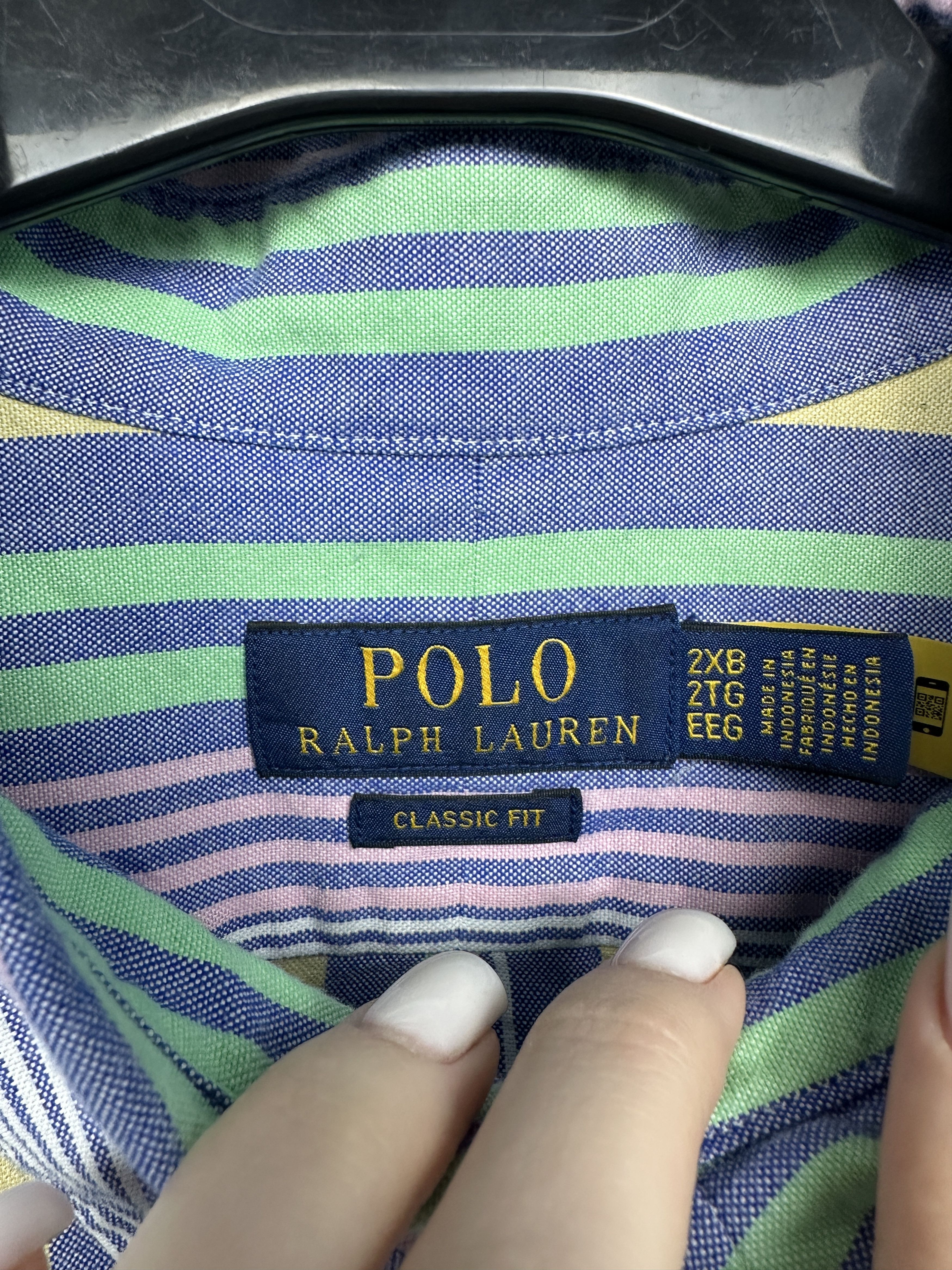 Polo Ralph Lauren Polo Ralph Lauren Mens Long Sleeve Striped Shirt Size US XXL / EU 58 / 5 - 4 Thumbnail