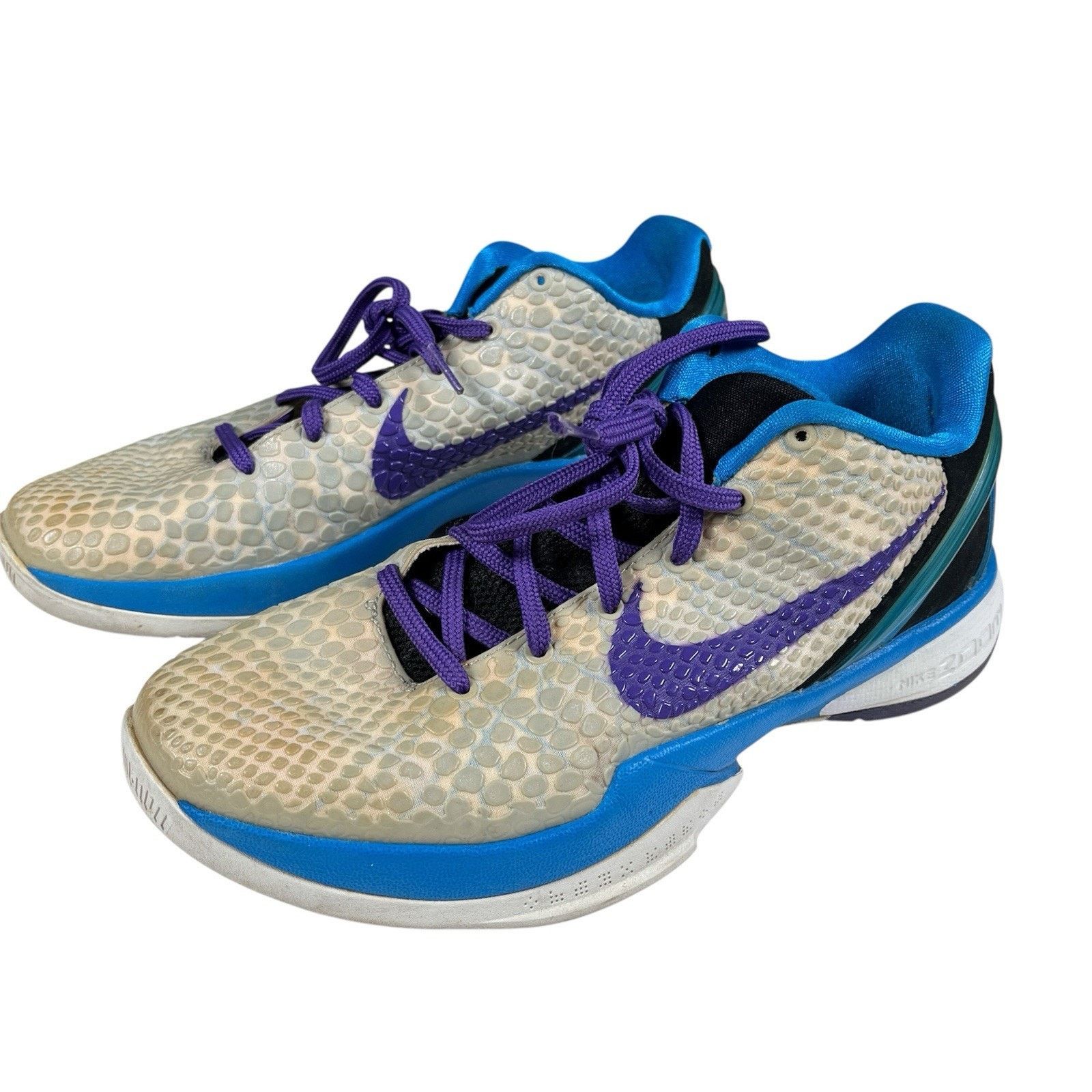 Nike Nike Kobe 6 VI Draft Day 2011 White Blue Purple 429659-102 Size US 7 / EU 40 - 2 Thumbnail
