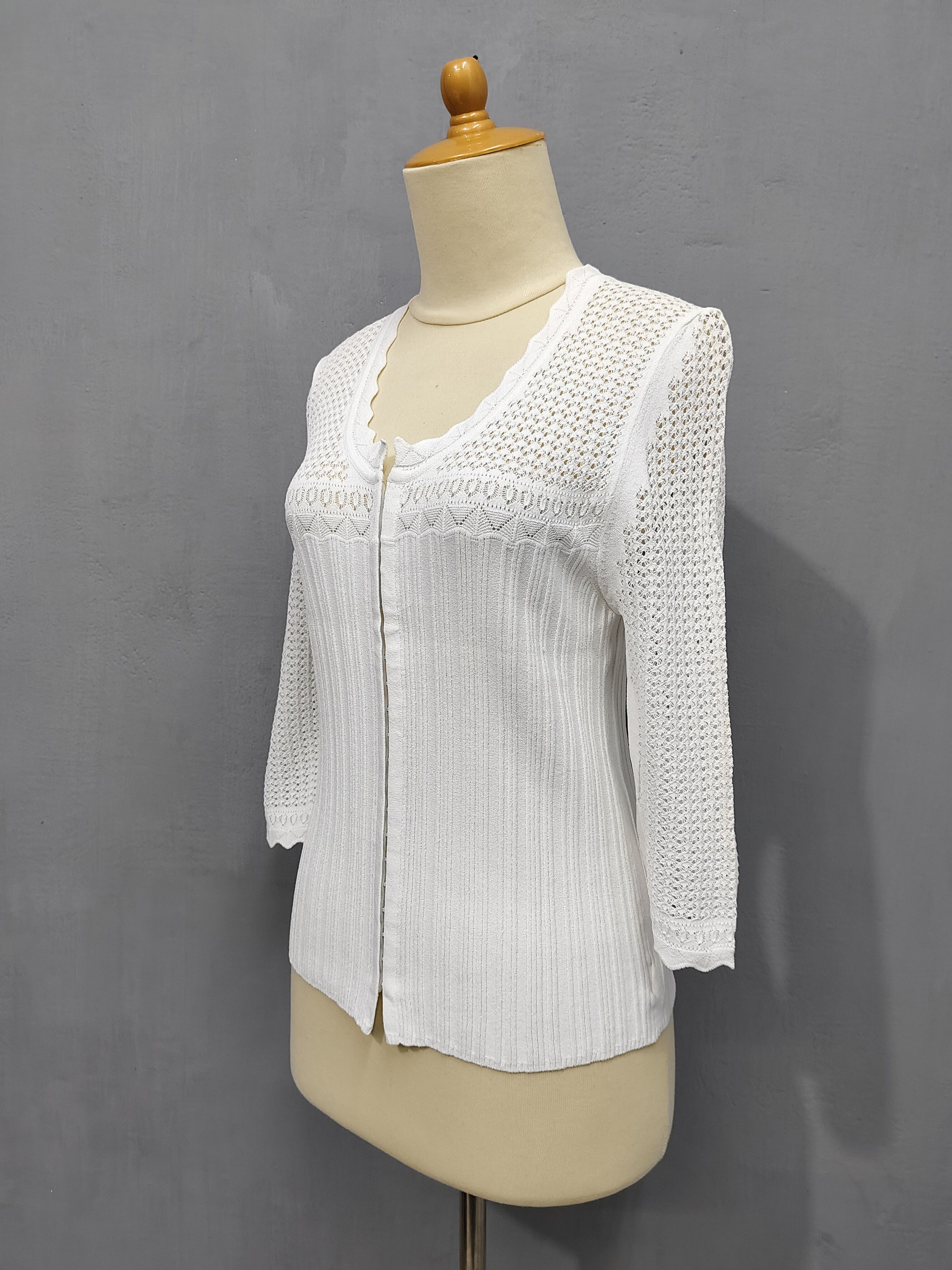 Vintage 🇮🇹 Dinovaliano 🇮🇹 Marly's Mesh Knitted Size M / US 6-8 / IT 42-44 - 3 Thumbnail