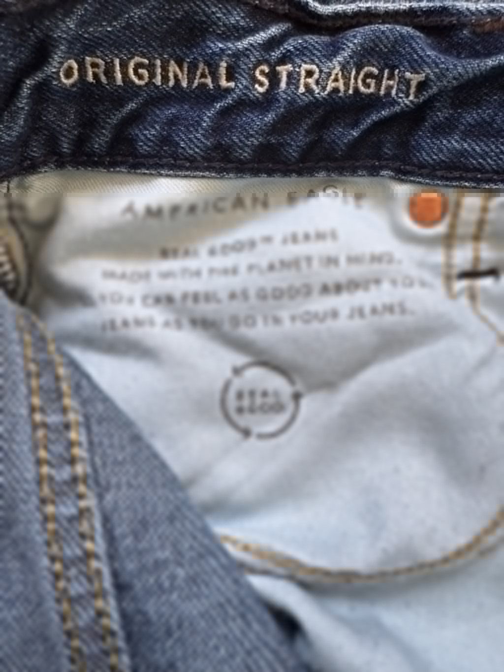 American Eagle Outfitters American Eagle Straight Jeans - Medium Wash, 28x30 Size US 28 / EU 44 - 3 Thumbnail