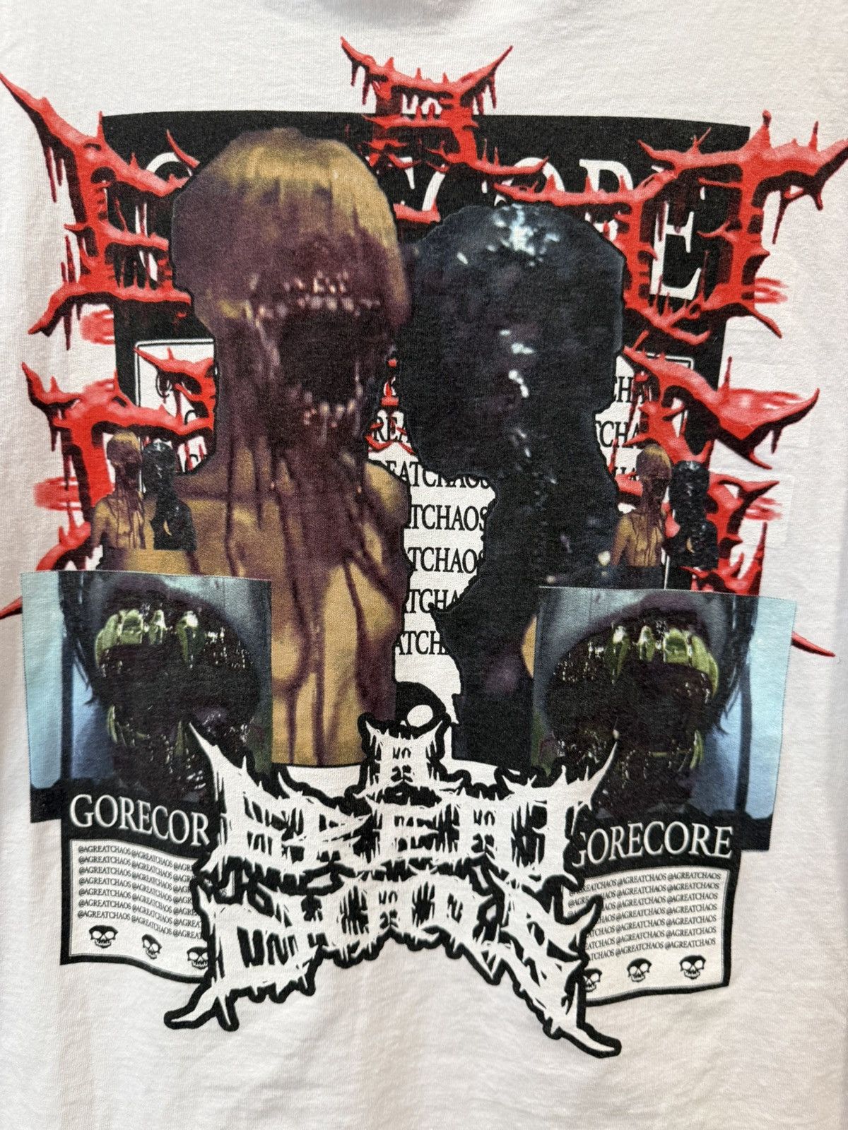 Band Tees × Ken Carson KEN CARSON AGC A GREAT CHAOS TOUR WHITE TEE Size US L / EU 52-54 / 3 - 4 Thumbnail