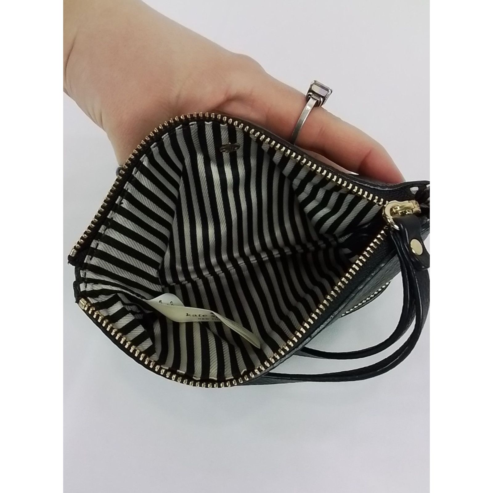 Kate Spade Kate Spade New York Wallet Mini Purse Black Wristlet Size ONE SIZE - 6 Thumbnail