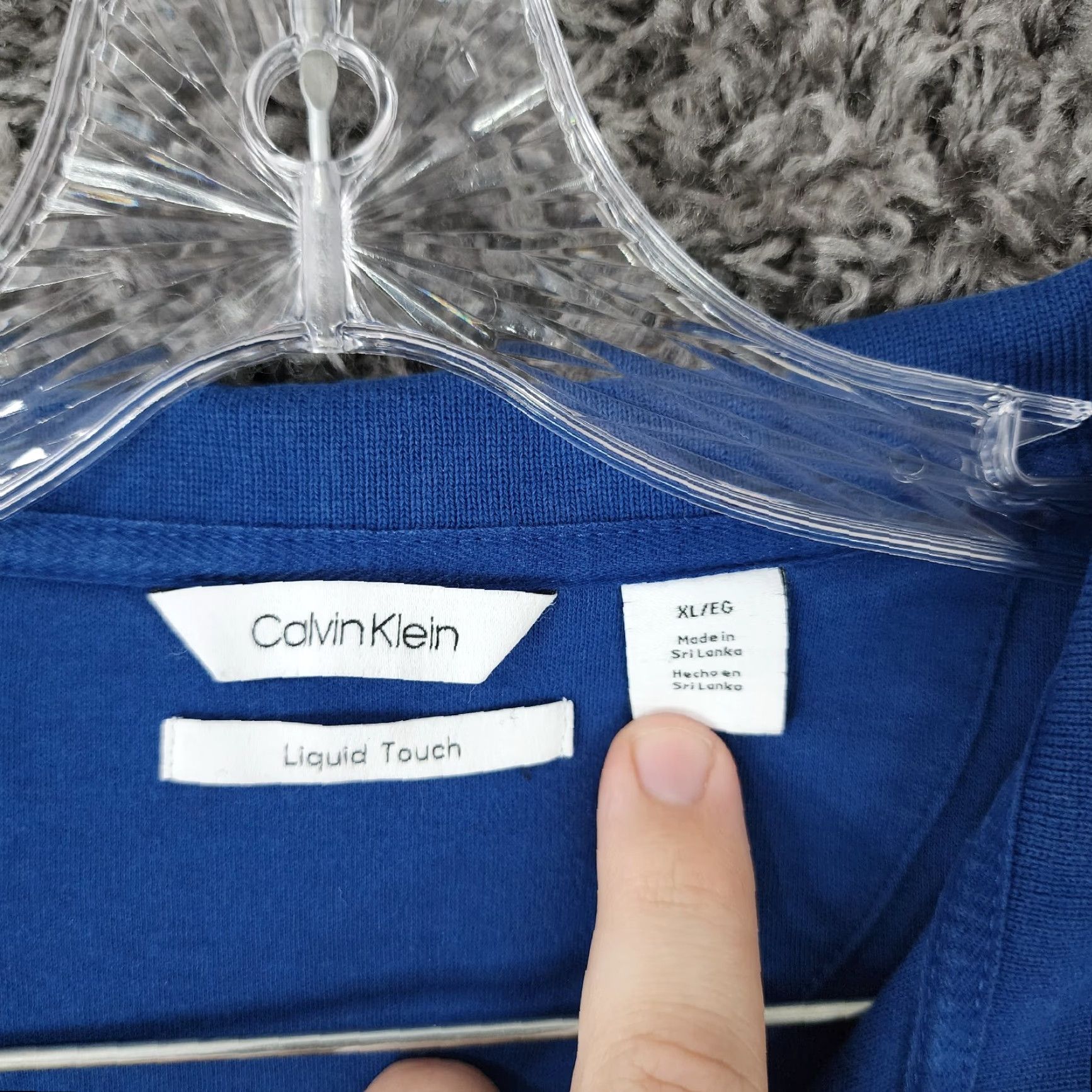 Calvin Klein Calvin Klein Polo Shirt Men XL Blue Liquid Touch Short Sleeve Mens Size US XL / EU 56 / 4 - 5 Thumbnail