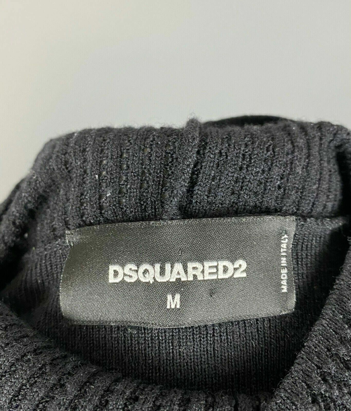 Dsquared2 Dsquared2 Black Designer Lana Wool Stretch Maxi Dress Size M Size M / US 6-8 / IT 42-44 - 9 Thumbnail