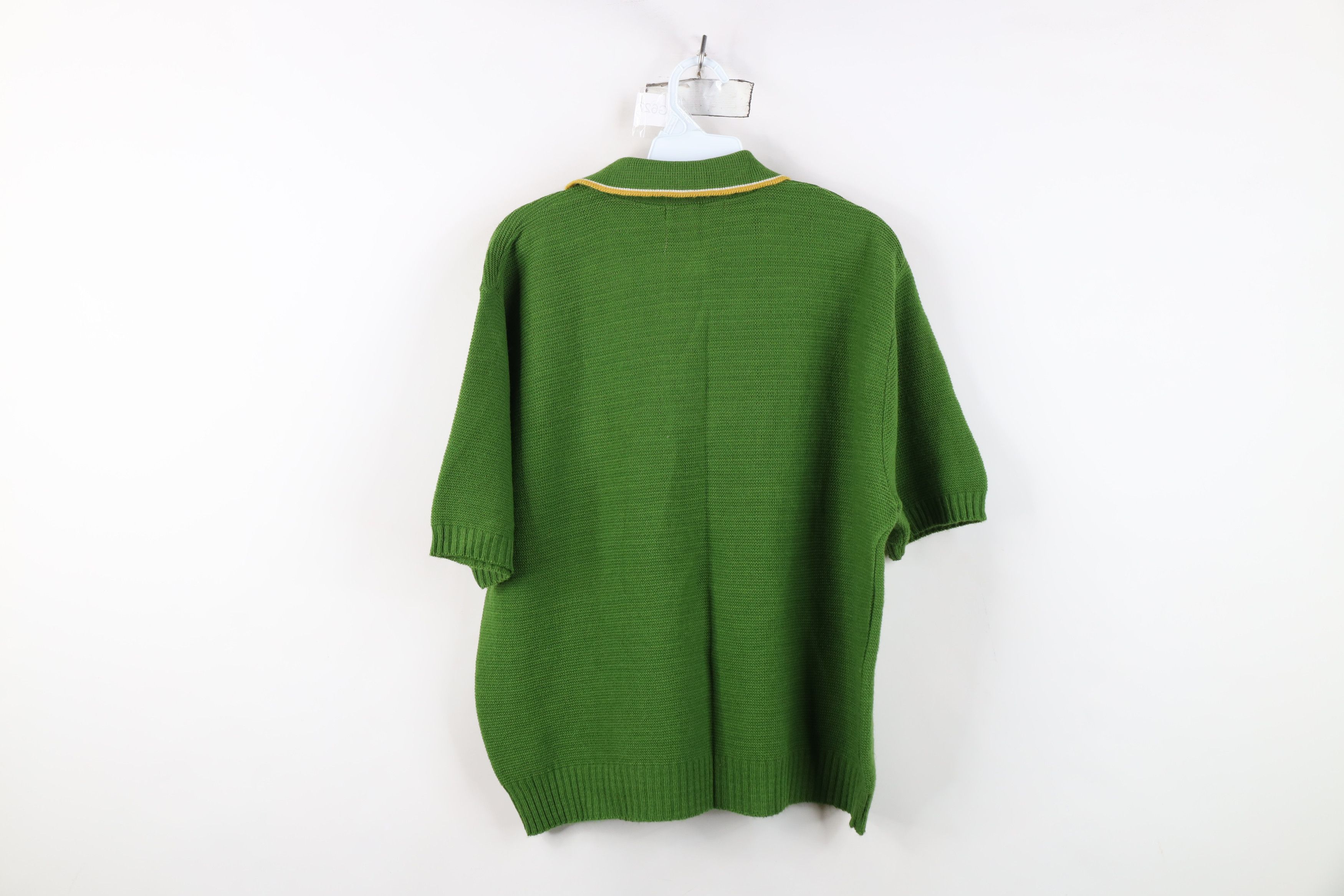 Vintage Vintage 50s 60s Streetwear Short Sleeve Collared Sweater Size US L / EU 52-54 / 3 - 9 Thumbnail