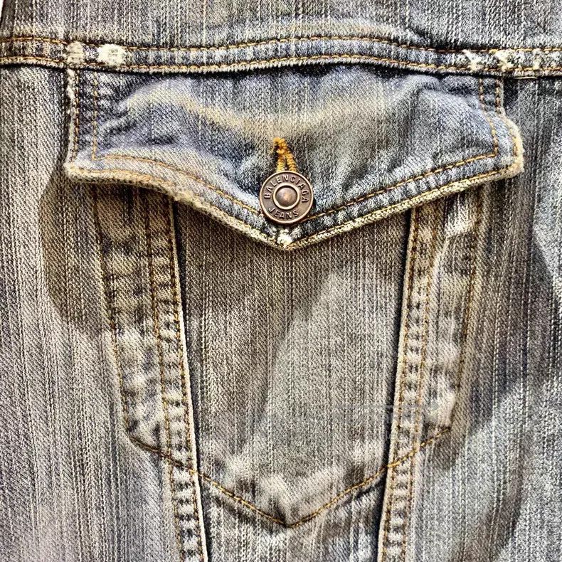 Balenciaga Balenciaga Worn-out denim jacket with dragon pattern totem Size US M / EU 48-50 / 2 - 5 Thumbnail