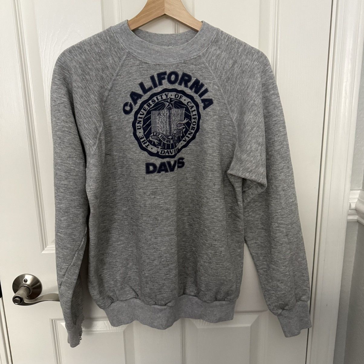 Vintage 1980s Vintage UC Davis Crewneck Sweatshirt Size US XL / EU 56 / 4 - 1 Thumbnail