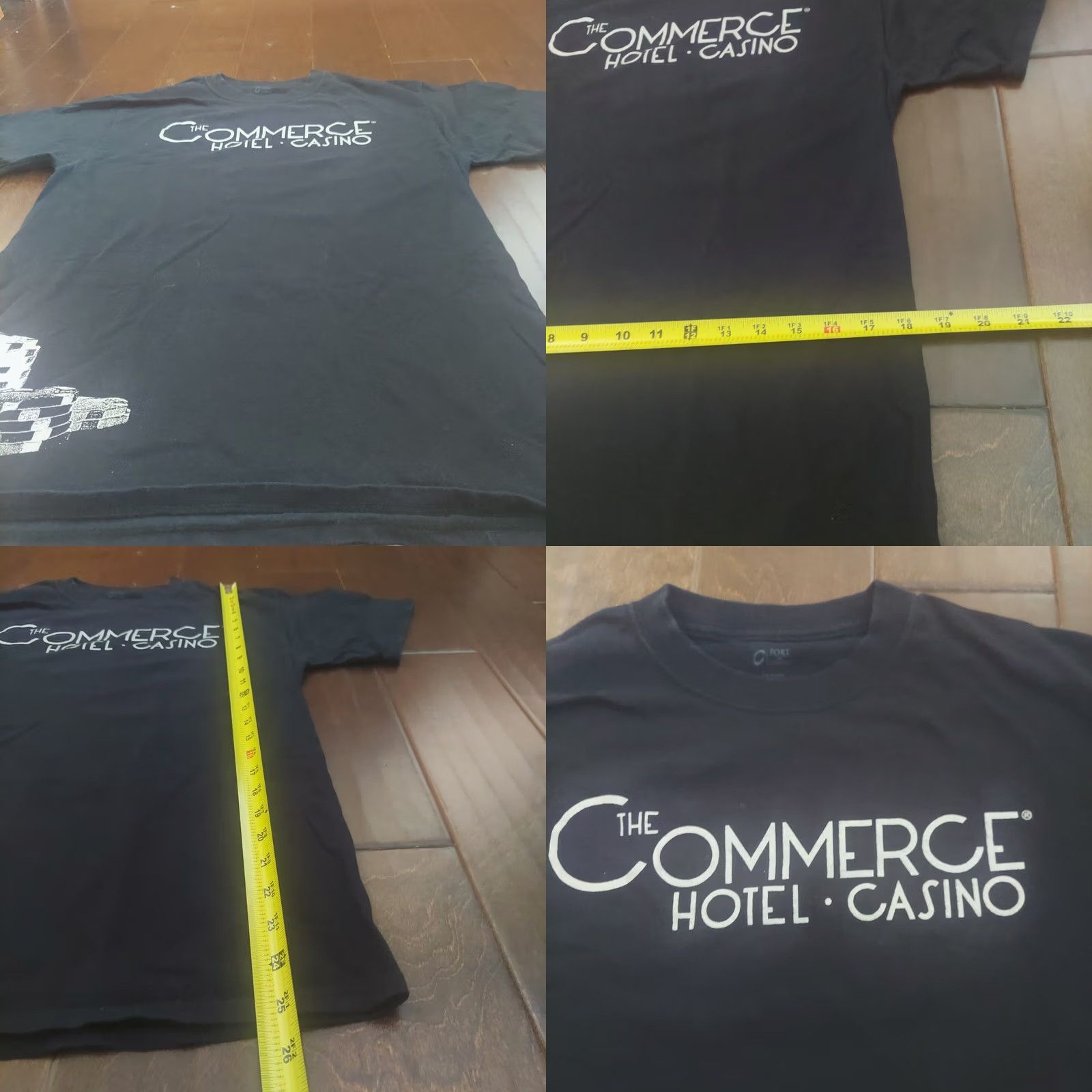 Port & Company Port & Company Commerce Home Casino T-shirt Men Black Short Sleeve Poker Chips Print Size M Size US M / EU 48-50 / 2 - 8 Thumbnail