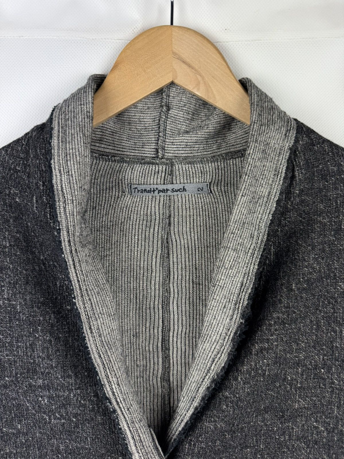 Transit Transit Par-Such Avant-Garde Linen Blend Cardigan Jacket Size M / US 6-8 / IT 42-44 - 8 Thumbnail