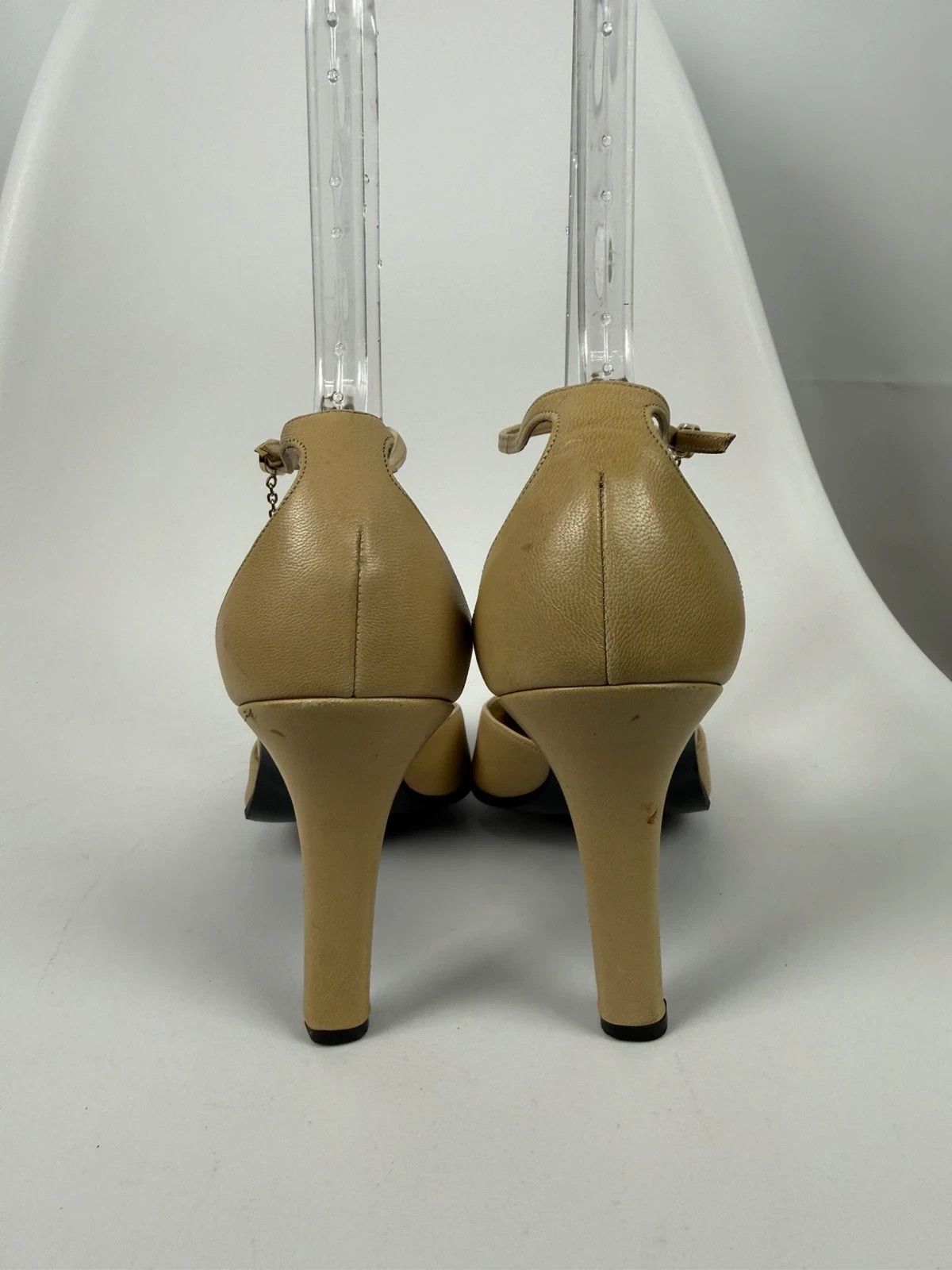 Gucci Gucci Leather GG T-Strap Pump size 38 Size US 8 / IT 38 - 4 Thumbnail