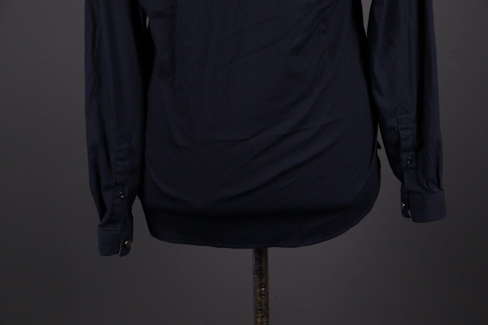 The Kooples The Kooples Fitted Navy Black Long Sleeve Blouse Shirt Size M / US 6-8 / IT 42-44 - 7 Thumbnail