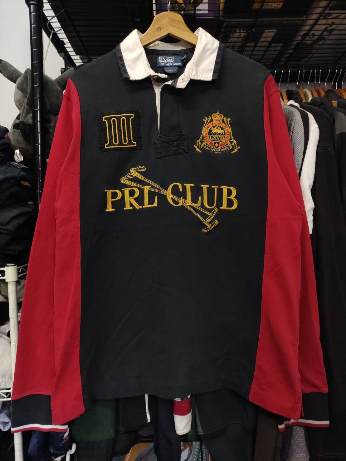 Polo Ralph Lauren Vtg 90's Polo Ralph Lauren PRL Club Rugby Big Pony Size US L / EU 52-54 / 3 - 1 Thumbnail