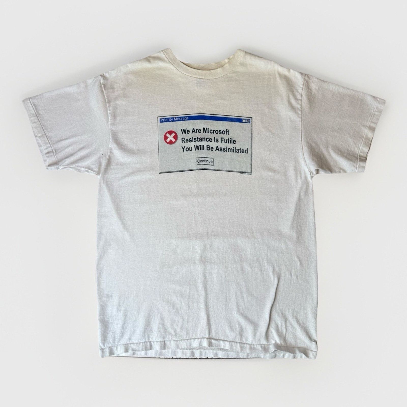 Vintage Vintage Microsoft Shirt XL 90s Made in USA Tech Tee Size US XL / EU 56 / 4 - 1 Thumbnail