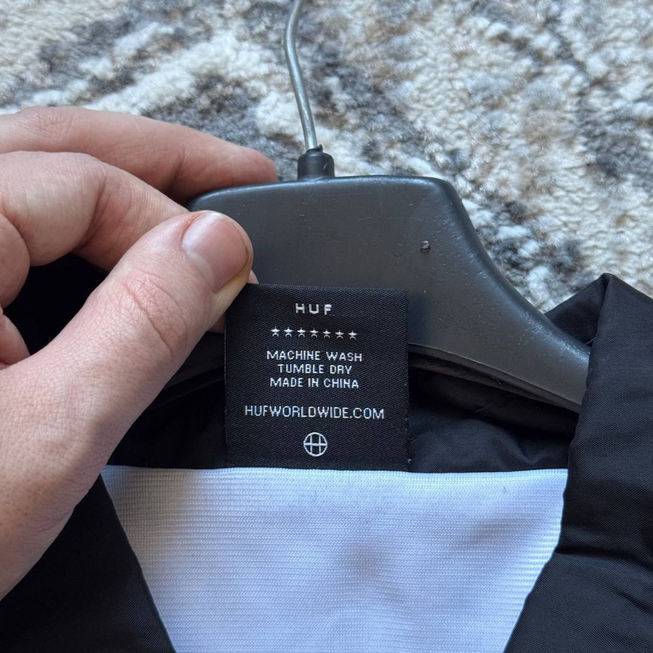 Huf × Thrasher Thrasher Huf Black Nylon Skate Coach Jacket Size US M / EU 48-50 / 2 - 9 Thumbnail