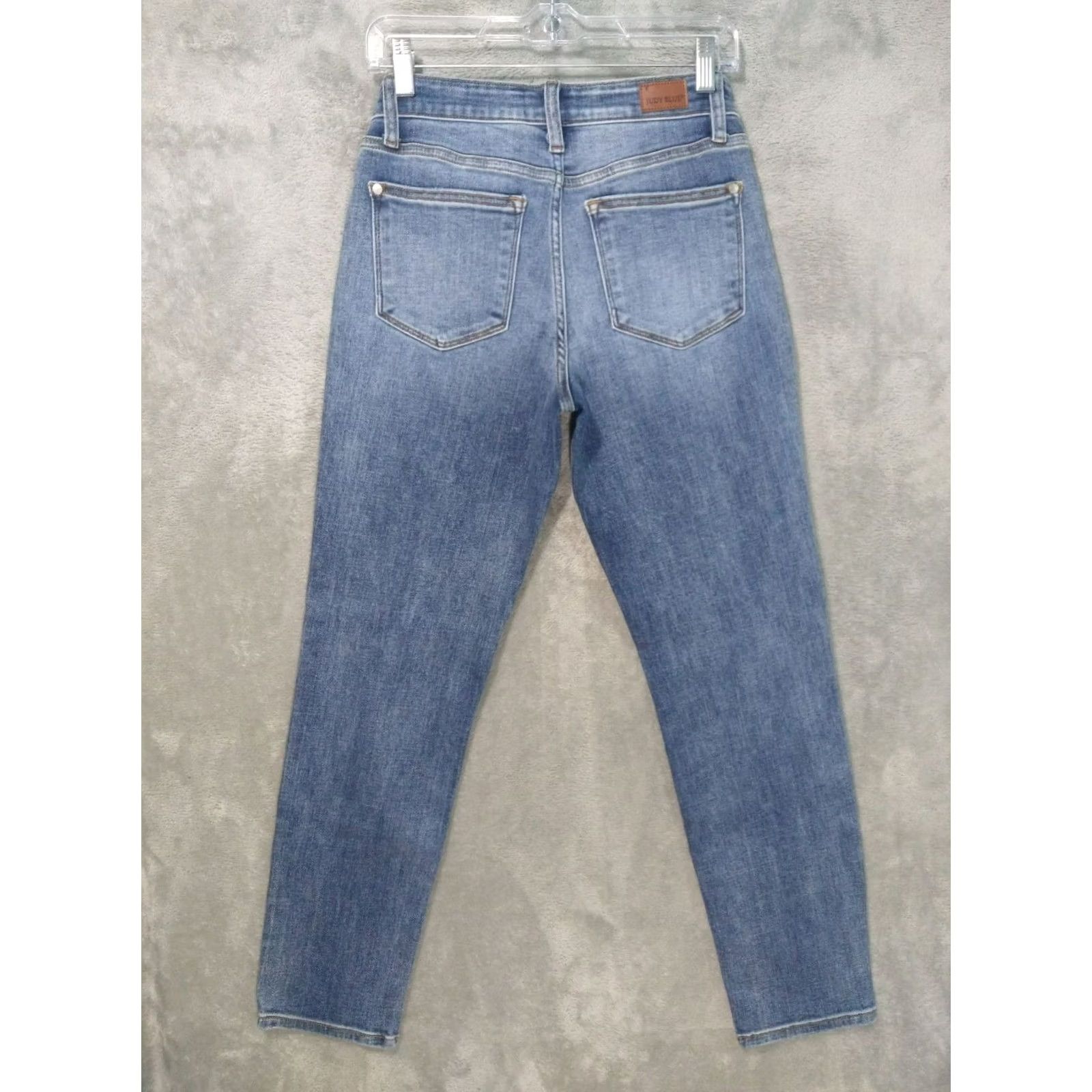 Denime Judy Blue Jeans Womens 3/26 Denim Slim Fit Ankle Mid Rise Medium Wash Stretch Size 26" / US 2 / IT 38 - 2 Thumbnail