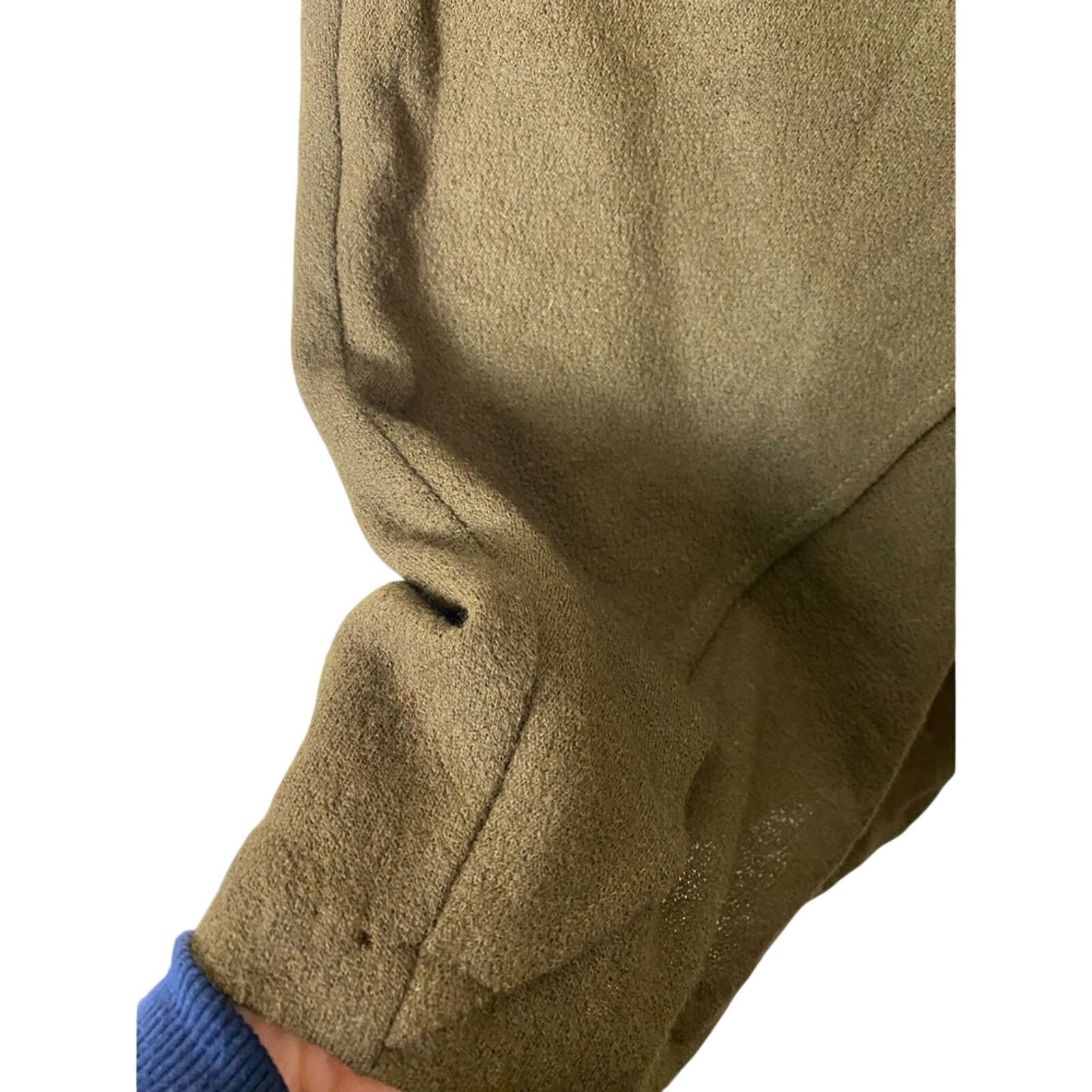 Vintage David Dart for One Force Wool MIDI Faux Wrap Brown Skirt 4 Size 27" / US 4 / IT 40 - 3 Thumbnail