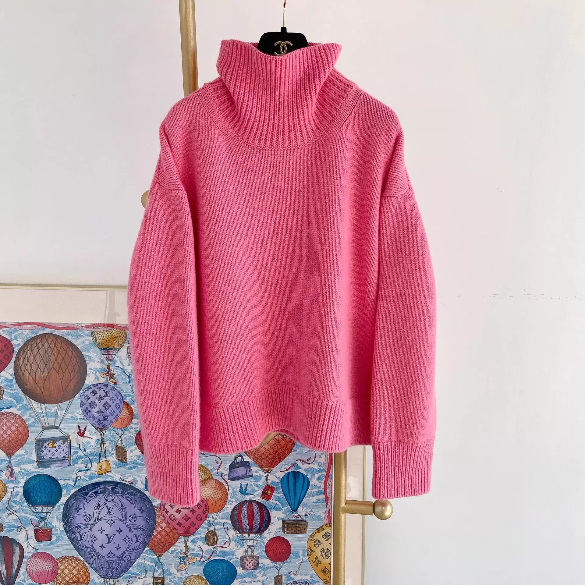 Celine Celine Pink Turtleneck Knit Top XS Size XS / US 0-2 / IT 36-38 - 1 Thumbnail