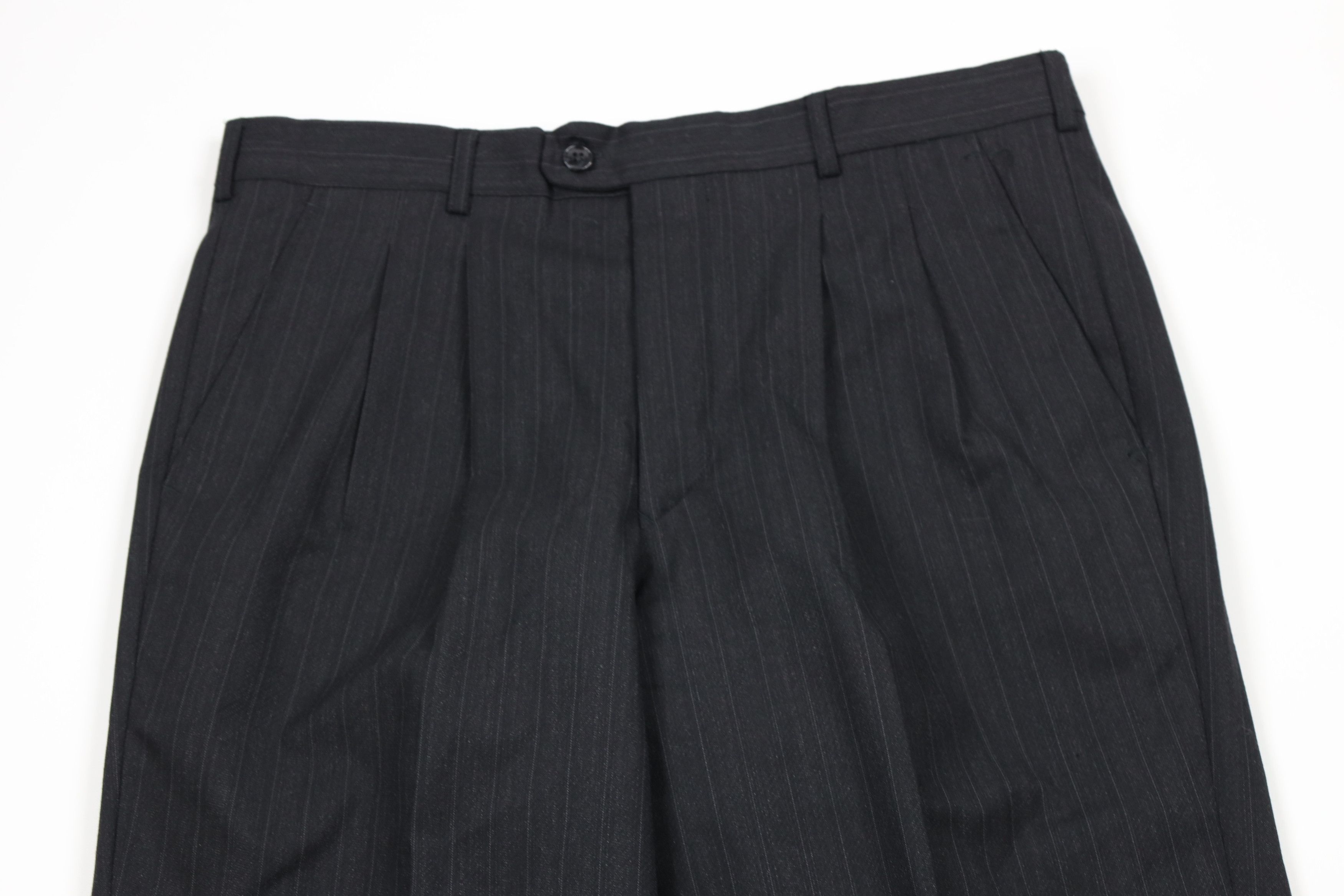 Vintage Vintage 70s Streetwear Pleated Cuffed Wide Leg Chino Pants Size US 32 / EU 48 - 2 Thumbnail