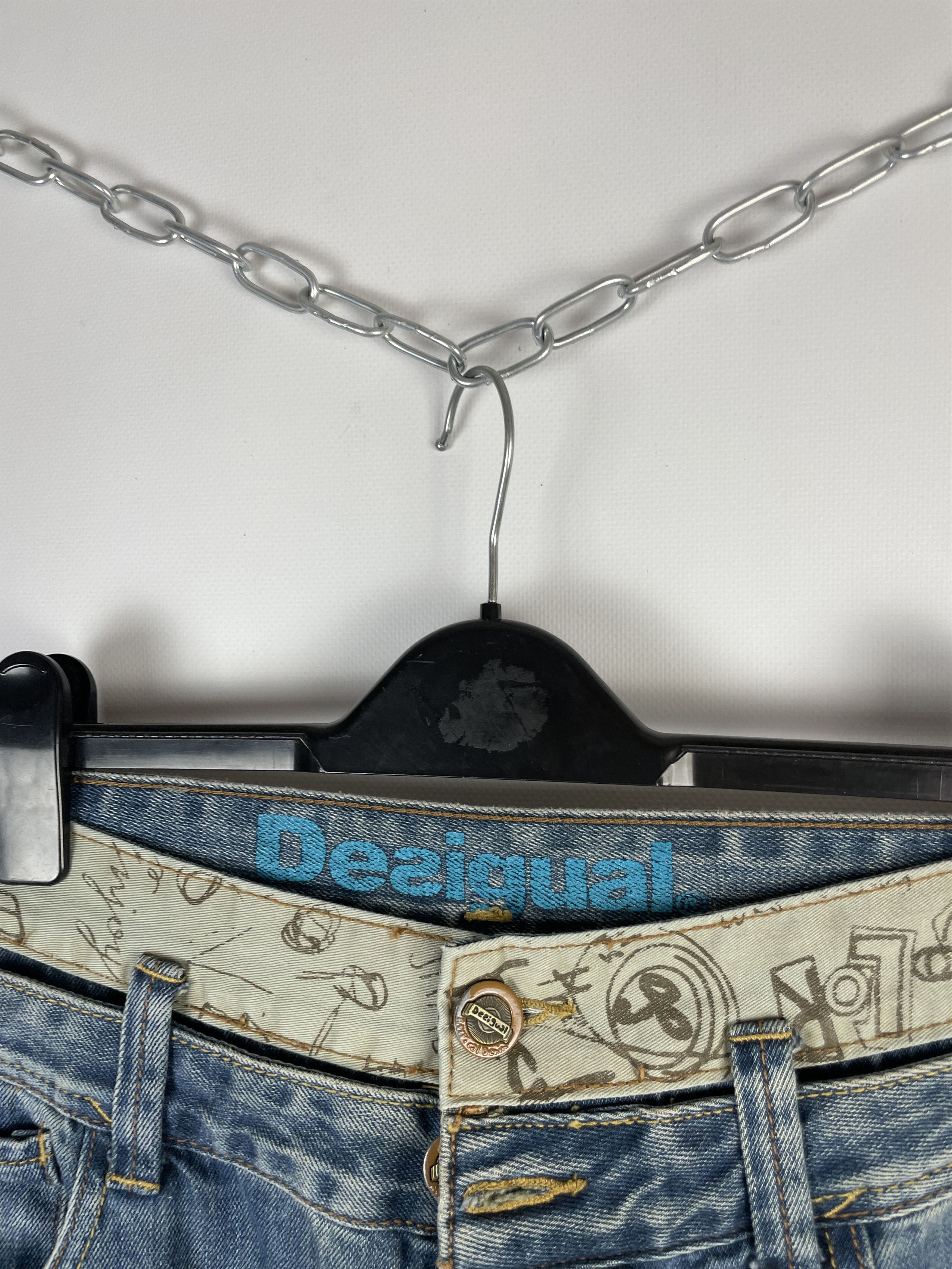 Desigual Vintage Desigual Big Logo Jeans Denim Pants Y2K 90s Size US 32 / EU 48 - 8 Thumbnail
