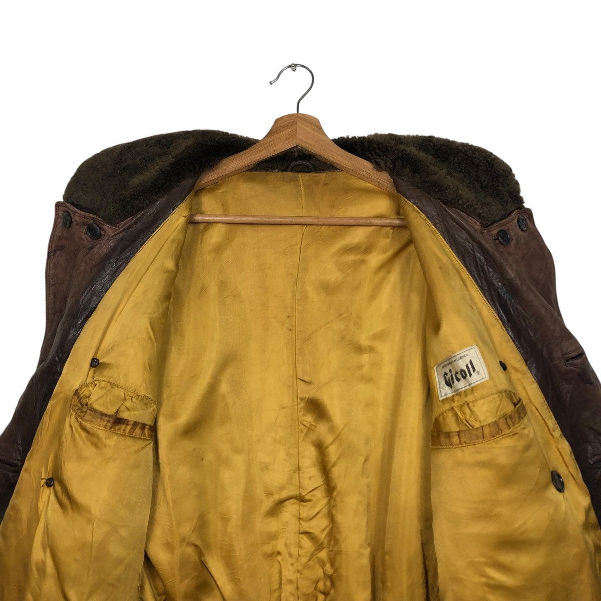 Japanese Brand 🔥VTG BIKER LEATHER JACKET GICOLL FUR COLLAR 14th ADDICTION Size US M / EU 48-50 / 2 - 16 Thumbnail