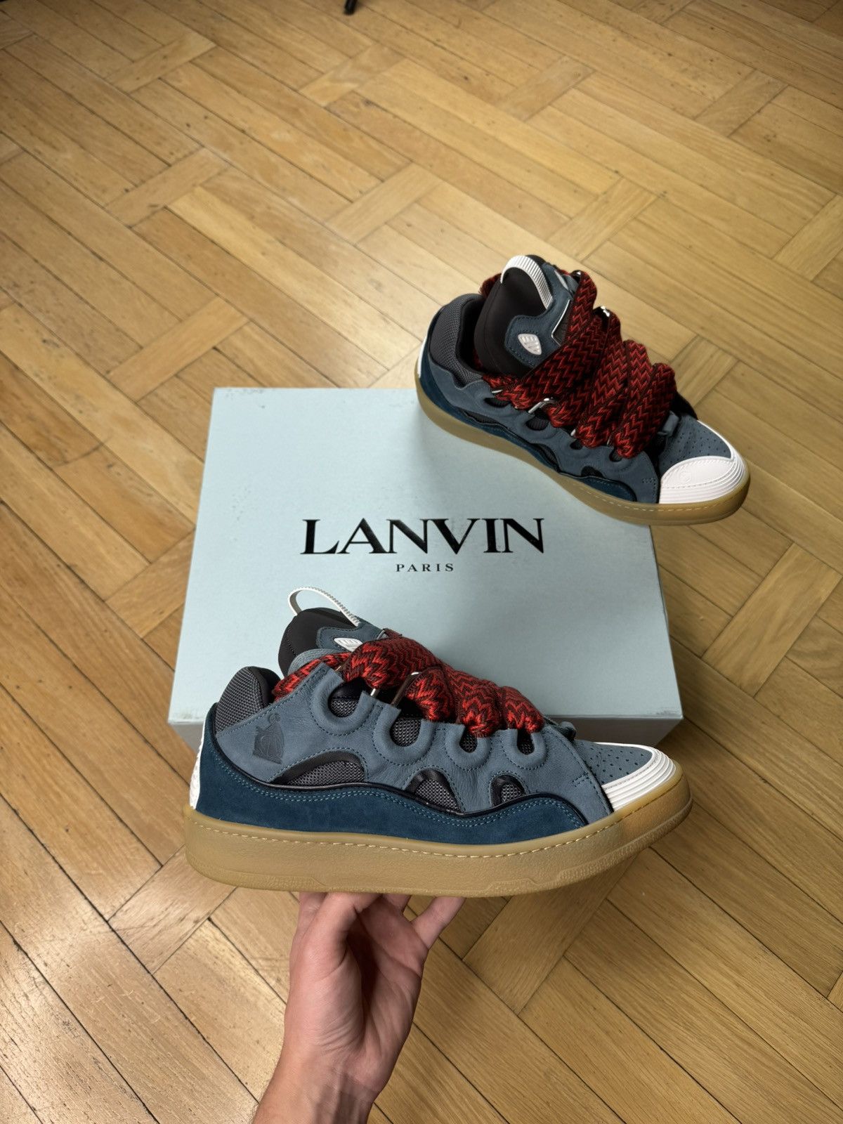 Lanvin LANVIN CURB MULTICOLOR SNEAKERS Size US 9 / EU 42 - 2 Thumbnail