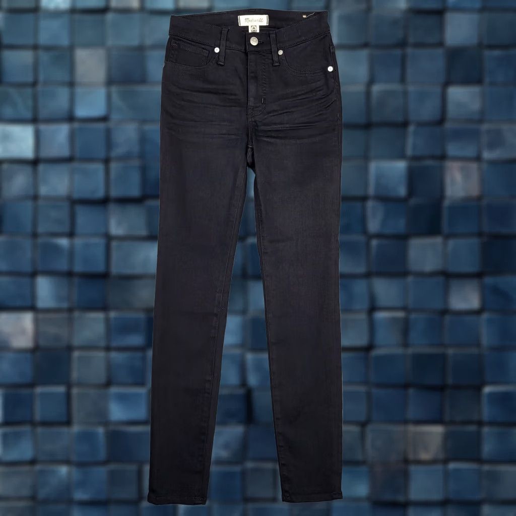 Madewell Madewell Black 9" MID-RISE Skinny Women's Casual Jeans Size 25 Size 42" / US 20 - 1 Thumbnail