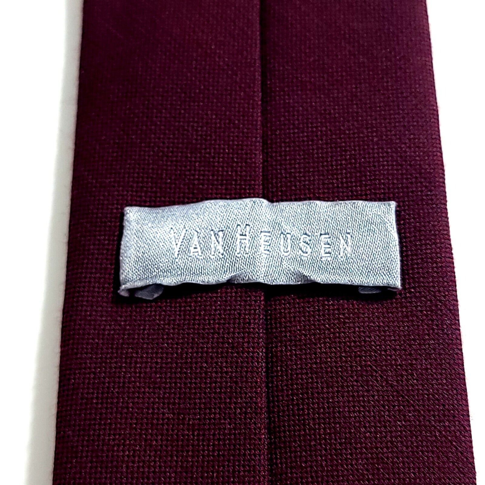 Van Heusen Van Heusen Purple Wool Polyester Skinny Tie Size ONE SIZE - 3 Thumbnail