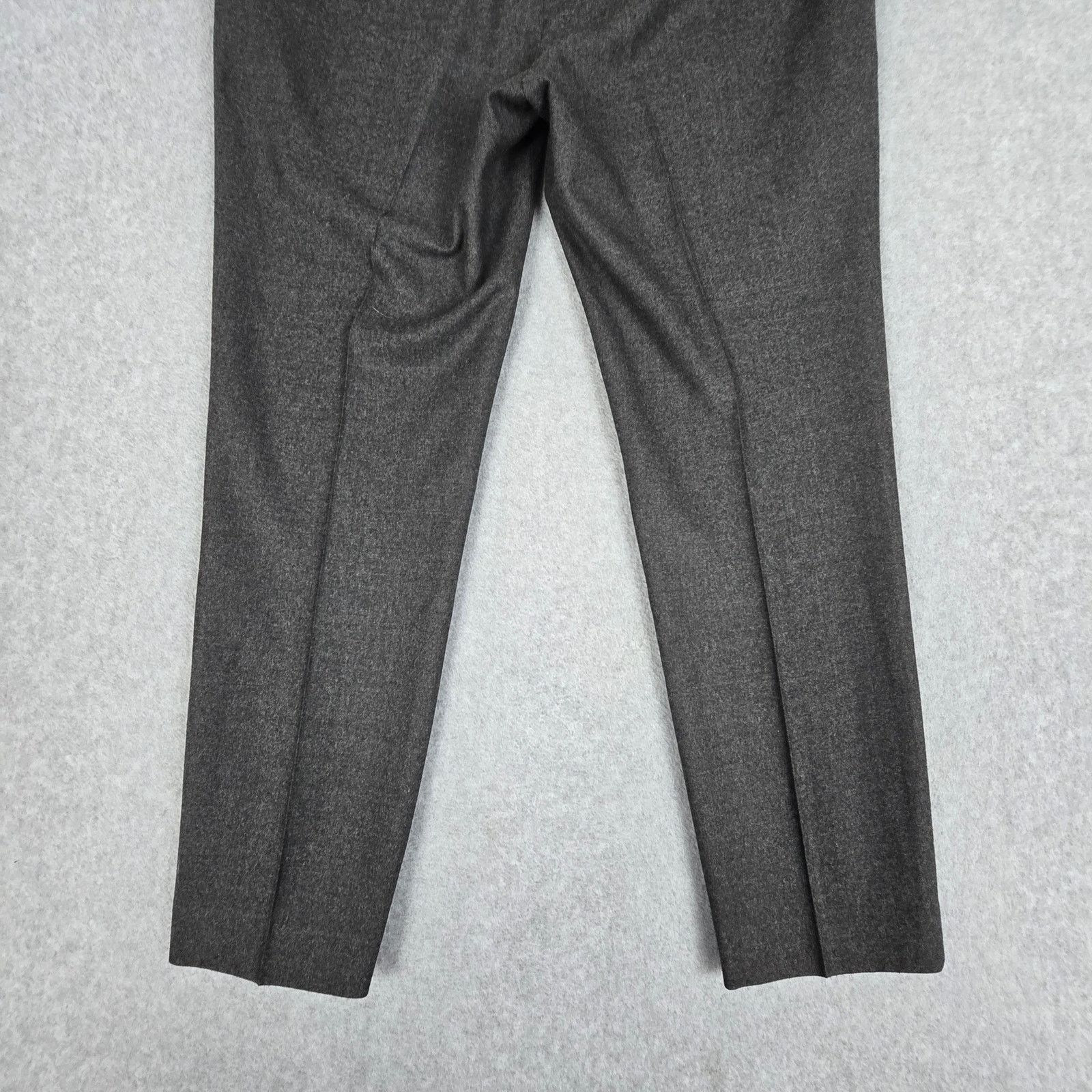 Theory Theory Womens 6 Gray Flat Front Dress Pants 96% Virgin Wool Size 28" / US 6 / IT 42 - 7 Thumbnail