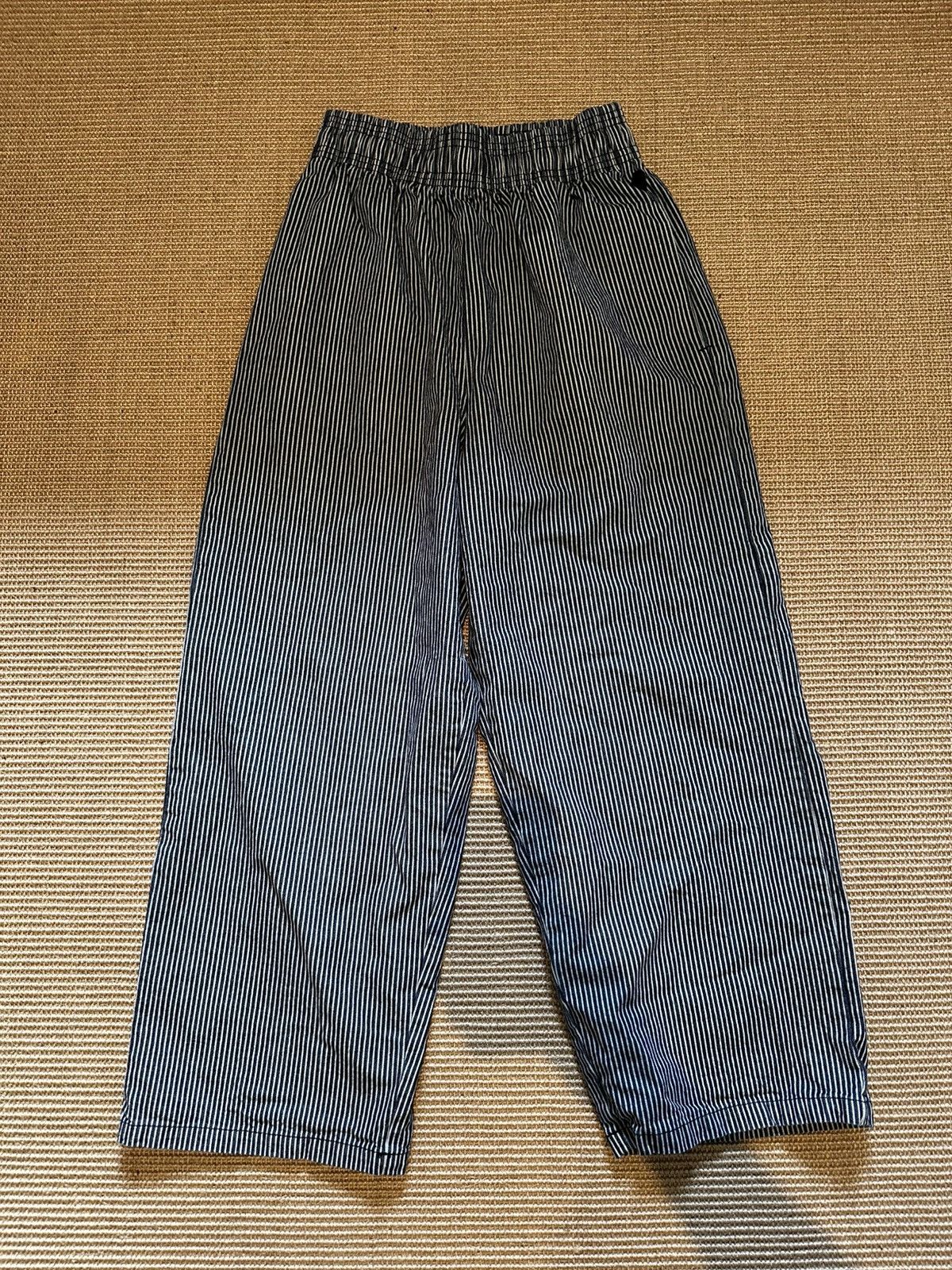 Other Blue striped wide leg cookman pants Size US 32 / EU 48 - 1 Thumbnail