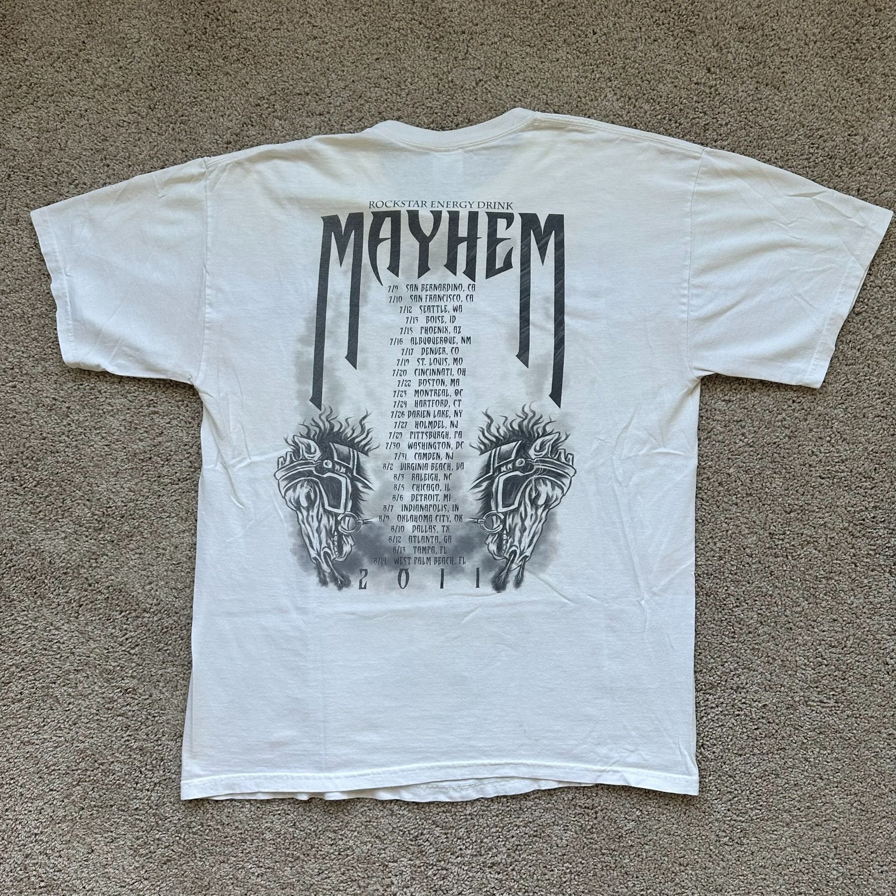 Gildan Vintage Y2K Rockstar Energy Mayhem Festival T-Shirt Reaper S Size US L / EU 52-54 / 3 - 4 Thumbnail